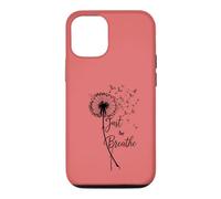 Carcasa para iPhone 12/12 Pro Just Breathe Dandelion Butterfly Inspirational Boho Floral