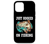 Carcasa para iPhone 12/12 Pro Just Hooked on Fishing Funny Fishing