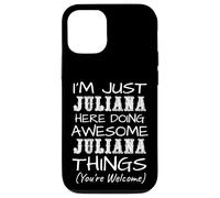 Carcasa para iPhone 12/12 Pro Just Juliana Here Doing Juliana Things Nombre