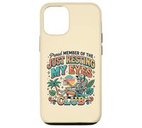 Carcasa para iPhone 12/12 Pro Just Resting My Eyes Club Coffee Lover Funny Beach Vacaciones