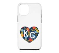 Carcasa para iPhone 12/12 Pro Kansas City KC Plaza Lights Festive Christmas Heart