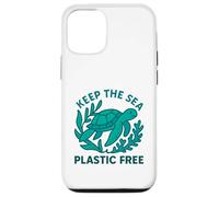 Carcasa para iPhone 12/12 Pro Keep The Sea - Tortuga Marina sin plástico, Día ecológico de la Tierra