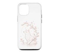 Carcasa para iPhone 12/12 Pro Kitsune Fox Cherry Blossoms Meditación Zen Yoga Vida Mujeres