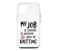 Carcasa para iPhone 12/12 Pro Knitter Mi Trabajo está empezando a interferir con mi Tejido