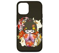 Carcasa para iPhone 12/12 Pro Kokeshi Doll Koi Fish Japonés Estética Amante