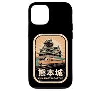 Carcasa para iPhone 12/12 Pro Kumamoto Castillo Japón Retro Tren Vintage Japonés Kanji