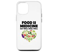 Carcasa para iPhone 12/12 Pro La Comida es Medicina Comer Bien Sanar Bien Vegano