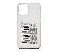 Carcasa para iPhone 12/12 Pro La música es la Cita de Piano de la Manera Divina
