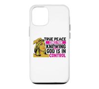 Carcasa para iPhone 12/12 Pro La verdadera Paz Viene de Saber Que Dios está en Control Mujer
