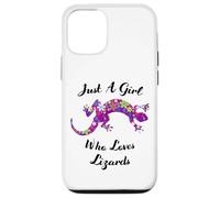 Carcasa para iPhone 12/12 Pro Lagartija Just A Girl Who Loves Lizards Outfit Lizard Lover