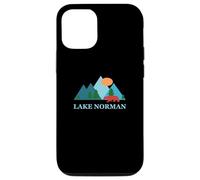 Carcasa para iPhone 12/12 Pro Lake Norman North Carolina Vacation Souvenir Vintage Logo