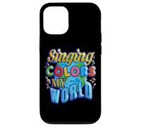 Carcasa para iPhone 12/12 Pro Lámina Singing Colors My World Singing Musician