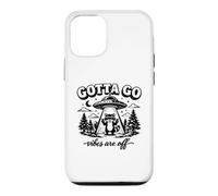 Carcasa para iPhone 12/12 Pro Las Vibraciones de Gotta Go están apagadas, Divertido Mapache UFO