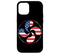 Carcasa para iPhone 12/12 Pro Lauburu Basque Country Cross Ikurrina Euskal Herria Bandera de Estados Unidos