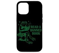 Carcasa para iPhone 12/12 Pro Leer un Libro Prohibido Libro de Lectura de Rana Nerd Literatura Adicto