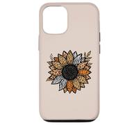 Carcasa para iPhone 12/12 Pro Leopard Animal Print Sunflower Flower Safari Boho Aesthetic