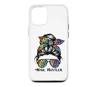 Carcasa para iPhone 12/12 Pro Leopard Rainbow Nail Hustler Nail Tech Techniques Nail Boss