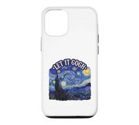 Carcasa para iPhone 12/12 Pro Let It Gogh Noche Estrellada Divertido Artista Van Gogh Bellas Artes