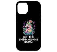 Carcasa para iPhone 12/12 Pro Let The Shenanigans Begin St Patricks Flamingo Mardi Gras