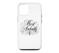 Carcasa para iPhone 12/12 Pro Letras Negras ornamentadas de Jane Austen más ardently