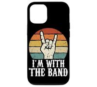 Carcasa para iPhone 12/12 Pro Letrero de Rock con Texto en inglés I'm with The Band