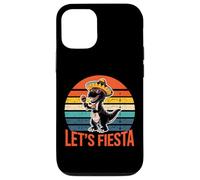 Carcasa para iPhone 12/12 Pro Let's Fiesta, Divertido Dinosaurio T-Rex del Cinco de Mayo