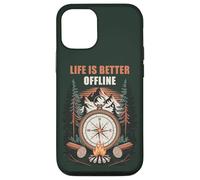 Carcasa para iPhone 12/12 Pro Life is Better Offline - Camping & Hiking Outdoors Nature