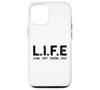 Carcasa para iPhone 12/12 Pro Life Living Isn'T Fucking Easy Funny Acrónimo Sarcástico