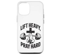 Carcasa para iPhone 12/12 Pro Lift Heavy Pray Hard - Gimnasio de Entrenamiento Cristiano