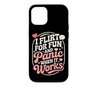 Carcasa para iPhone 12/12 Pro Ligar I Flirt For Fun and Panic When It Works Solteros Citas