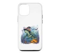 Carcasa para iPhone 12/12 Pro Linda Tortuga Marina Bruja Halloween bajo el Agua