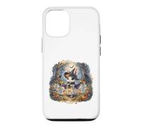 Carcasa para iPhone 12/12 Pro Lindo Conejo Bruja Halloween Espeluznante Bosque Fantasmas