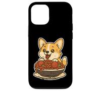 Carcasa para iPhone 12/12 Pro Lindo Corgi Spaghetti Pasta Lover