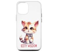 Carcasa para iPhone 12/12 Pro Lindo Gato de Dibujos Animados con Collar ilustración