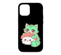 Carcasa para iPhone 12/12 Pro Lindo Gato Kawaii Camarones Sushi Anime Amante de la Comida