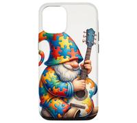 Carcasa para iPhone 12/12 Pro Lindo Rompecabezas gnomo Conciencia sobre el Autismo