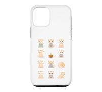 Carcasa para iPhone 12/12 Pro Lindos Gatos meditadores Kawaii Zen Feline Design