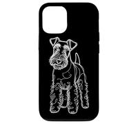 Carcasa para iPhone 12/12 Pro Line Art Wire Fox Terrier Wire Hair Fox