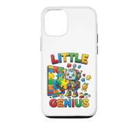 Carcasa para iPhone 12/12 Pro Little Genius Robot Puzzle Builder, diseño Infantil