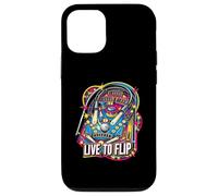 Carcasa para iPhone 12/12 Pro Live To Flip Pinball Machine Retro Arcade Gamer