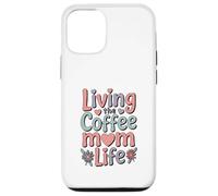 Carcasa para iPhone 12/12 Pro Living The Coffee Mom Life Cafeína Amante Corazones