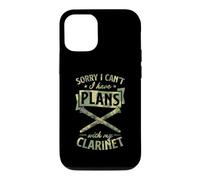 Carcasa para iPhone 12/12 Pro Lo Siento, no Puedo Tener Planes con mi Clarinete