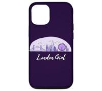 Carcasa para iPhone 12/12 Pro London Girl Inglaterra Reino Unido Cute UK London City