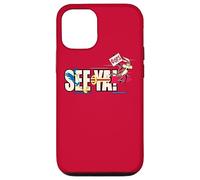 Carcasa para iPhone 12/12 Pro Looney Tunes Wile E. Coyote and Roadrunner See Ya