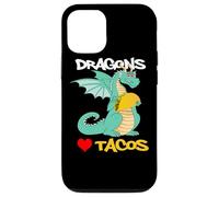 Carcasa para iPhone 12/12 Pro Los Dragones aman los Tacos