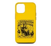 Carcasa para iPhone 12/12 Pro Los Pollos me Hacen Sentir Menos Asesinato Terapia de gallinero