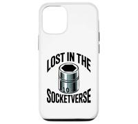 Carcasa para iPhone 12/12 Pro Lost In The Socketverse 10MM Socket Car Guy Divertido Mecánico