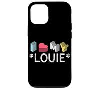 Carcasa para iPhone 12/12 Pro Louie Nombre de Perro Personalizado Louie Pet Lover