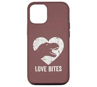 Carcasa para iPhone 12/12 Pro Love Bites T-Rex Dinosaurio Divertido Retro Grunge Paleontología