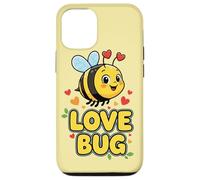 Carcasa para iPhone 12/12 Pro Love Bug Cute Kawaii Valentines Bee con Corazones